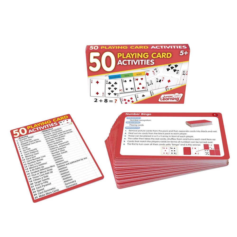 Junior Learning Jl341 50 Playing Card Activities, Multi