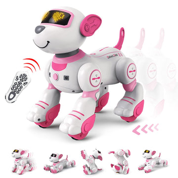 Fuuy Robot Dog For Kids Age 7-8 Robot Toys Interactive Remote Control Dog Follow & Touch Function Robo Dog Pets Robotic Puppy To