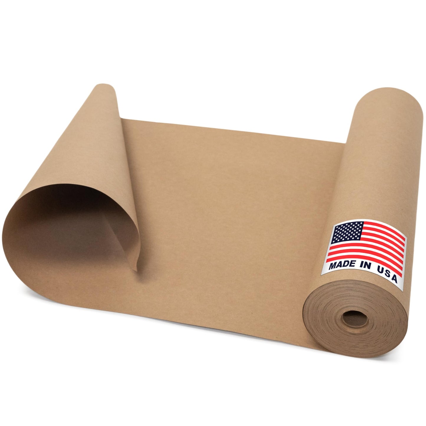Floor Protection Paper 18 x 166 ft - USA-Made Brown Rosin Paper Roll, 7 Mil Heavy-Duty Builders Paper for Painting, Construction
