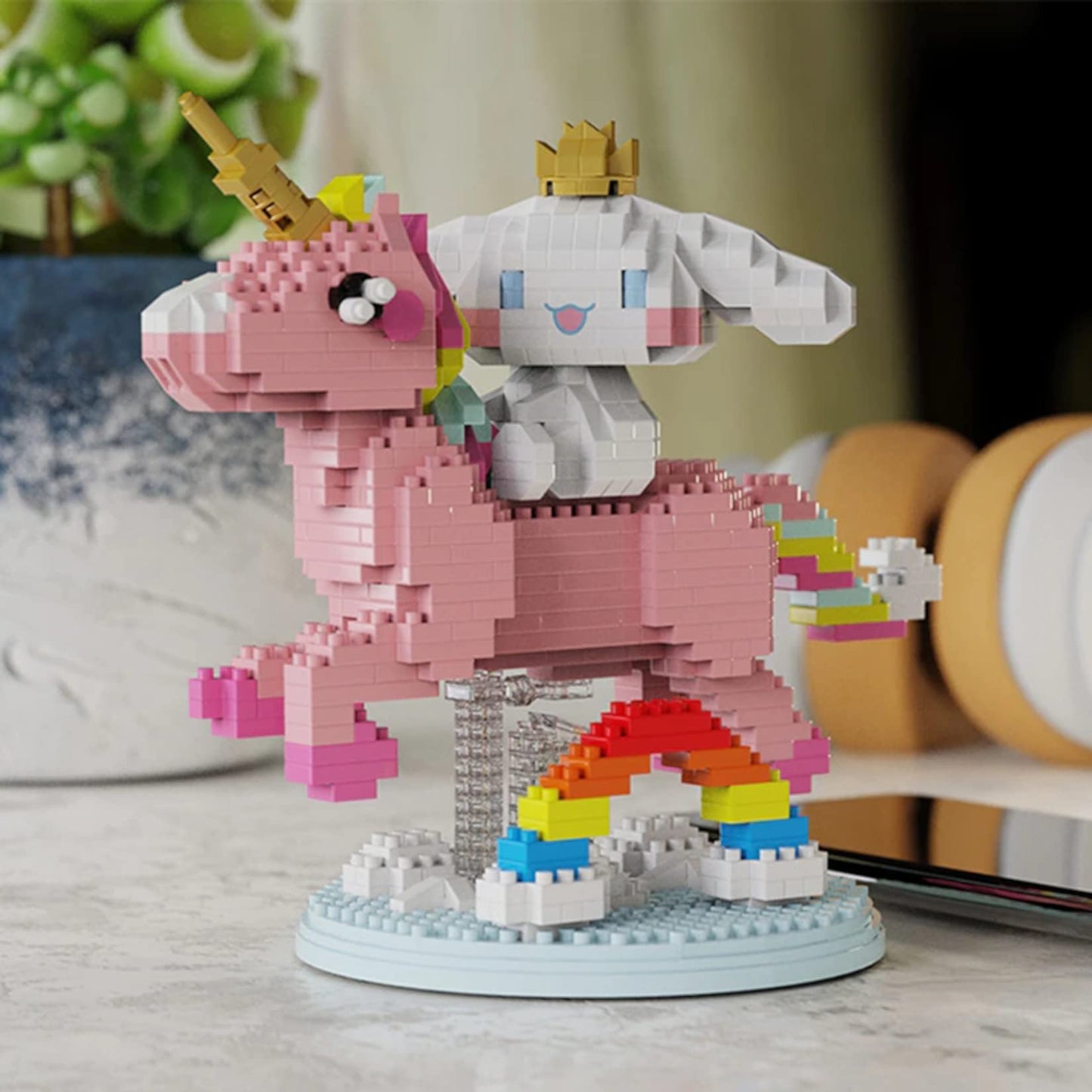 AuHoRa Mini Building Blocks - White Puppy 6033, 949 Pieces, Non-toxic ABS Plastic, Ideal Gift for Ages 15 and Up