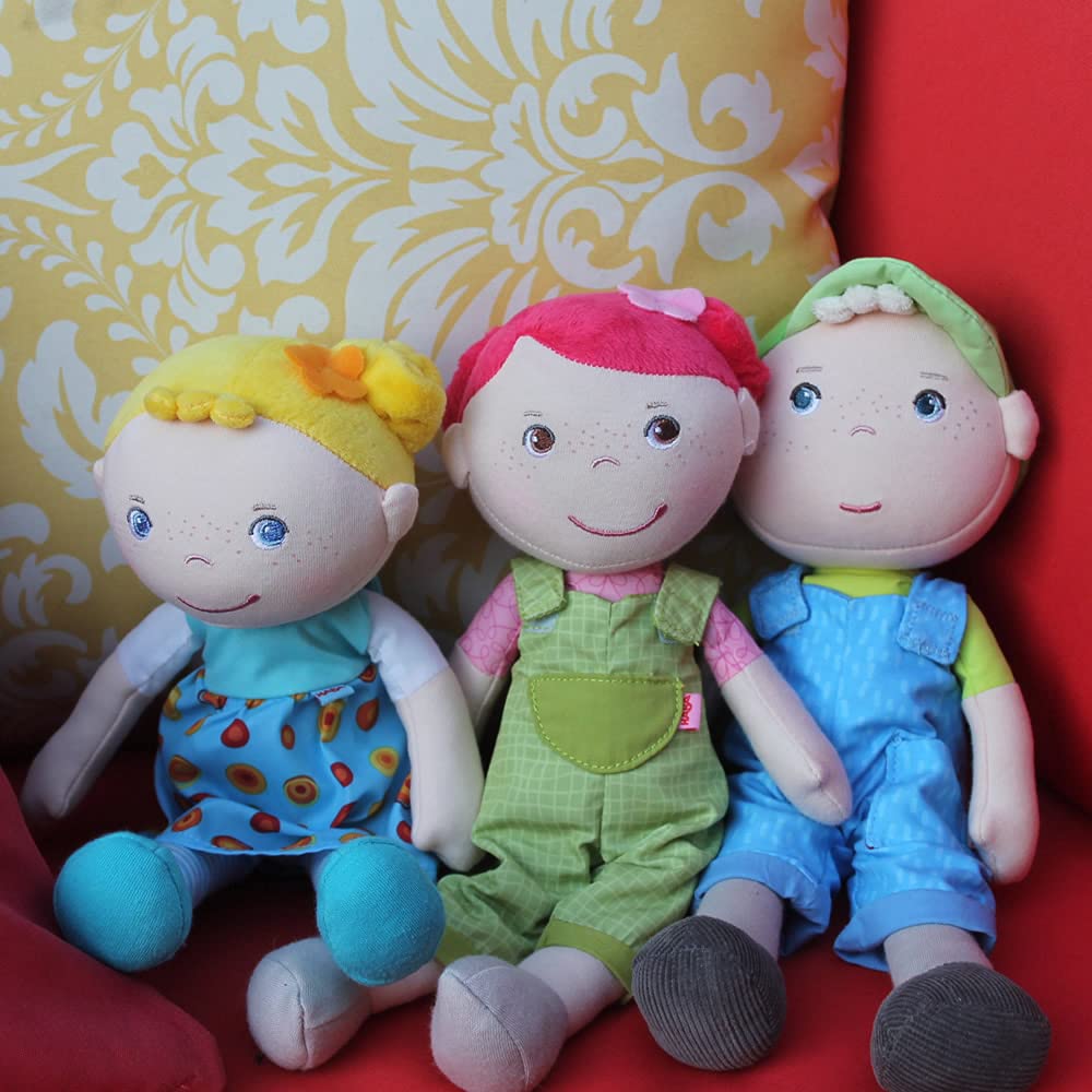 Haba Snug Up Soft Doll Till - 10' Soft Boy Doll With Blonde Hair (Machine Washable)