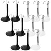 Yaocom 12 Pcs Doll Stand Action Figure Stands with Expandable Waist Wire for 8 to 12 Dolls and Action Figure (Black, White)