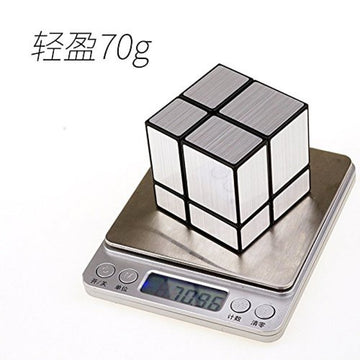 Cuberspeed 2X2 Mirror Black Body With Silver Magic Cube Mirror Silver Blocks 2X2X2 Speed Cube