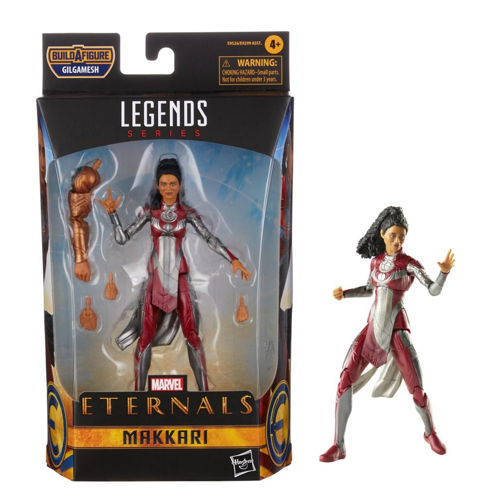 Marvel Legends Series The Eternals 6-Inch Makkari Action Figure Toy, Movie-Inspired Design, Includes 2 Accessories, Ages 4 And Up