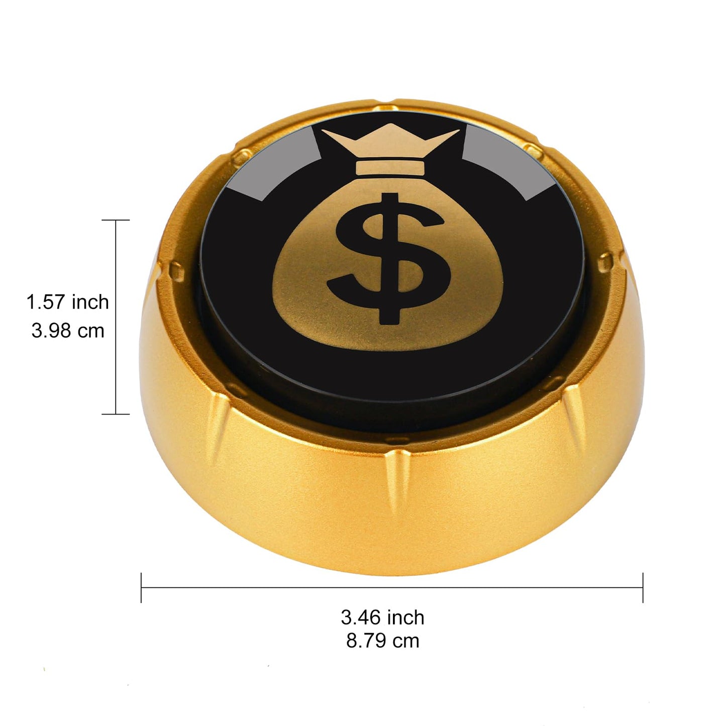 Mealivos Talking Button,Button-Complete Red/Black… (Gold Black)