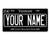 Bleu Reign Personalized Licence Plate Decor - Vermont Blackout Holiday 2021 State, Add Custom Name (6X12 Inches)