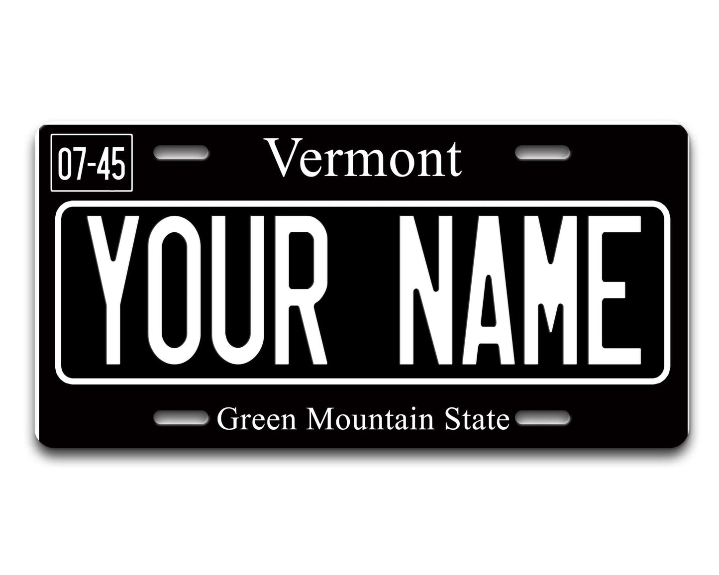 Bleu Reign Personalized Licence Plate Decor - Vermont Blackout Holiday 2021 State, Add Custom Name (6X12 Inches)