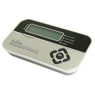 RecZone Password Vault - Black Plastic Security Organizer for Safe Password Storage