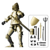 MEIEST Knight protective covering Action Figure Multi-Jointed Movable Robot Mannequin T13 Multiple Accessories Desk Decoration Creative Gifts (Golden)