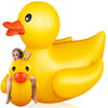 Hungdao 1 Pcs 5 Feet Giant Inflatable Duck Huge Rubber Duck Large Blow up Duck Inflatable Duck Pool Float for mature-themed Summer Beach Swimming Pool Party Decoration