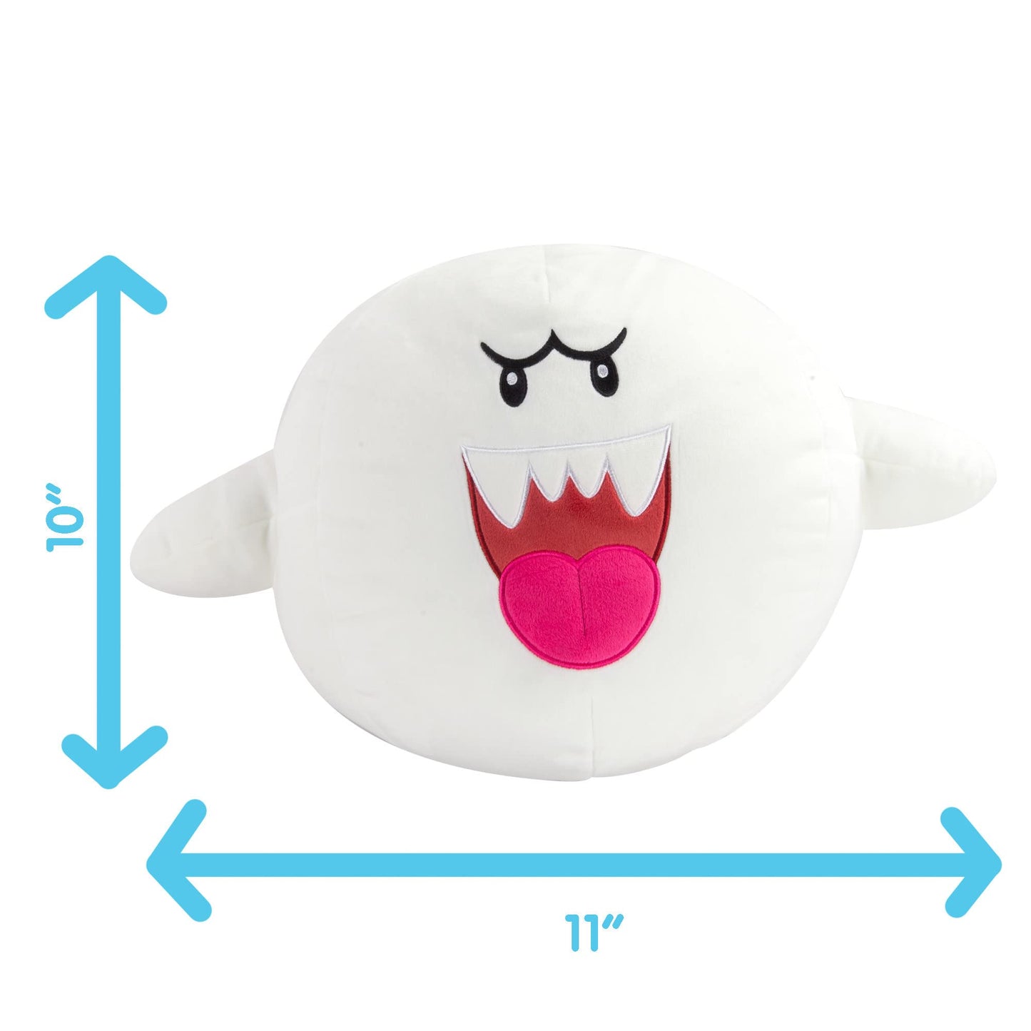 Club Mocchi Mocchi Super Mario Boo Plush - 15 Inch Multi Collectible Squishy Plushie - Perfect for Fans and Collectors