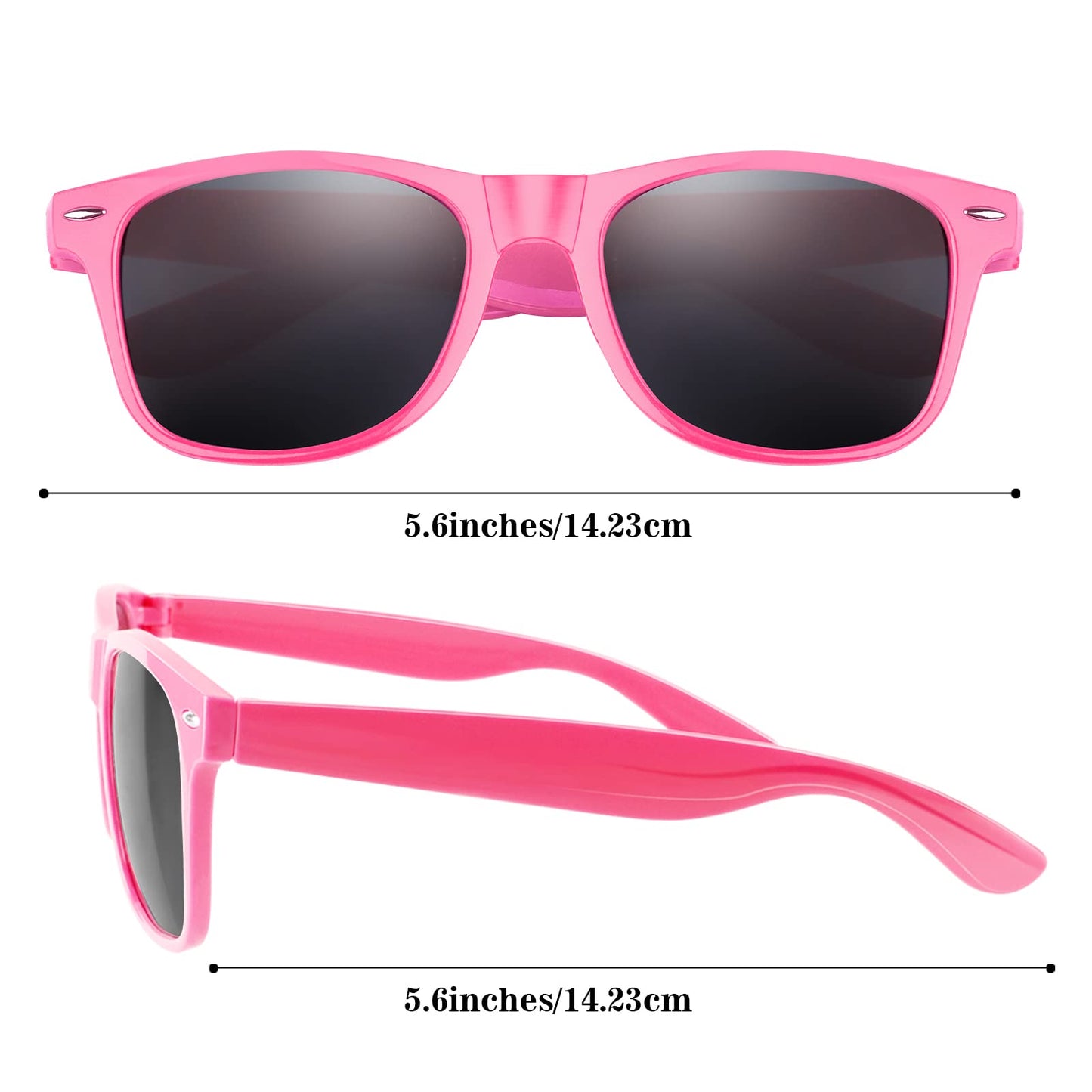 Tuparka 20 Pack Kids Sunglasses Bulk For Summer Pool Party Favors Birthday Parties Goody Bag Fillers, Pink