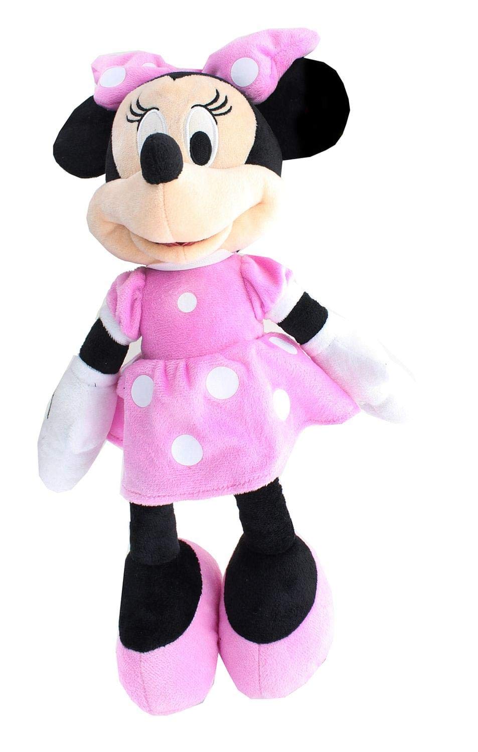 MINNIE Plush Toy - Kids Plush Doll, 15.5" Pink, Model 10782