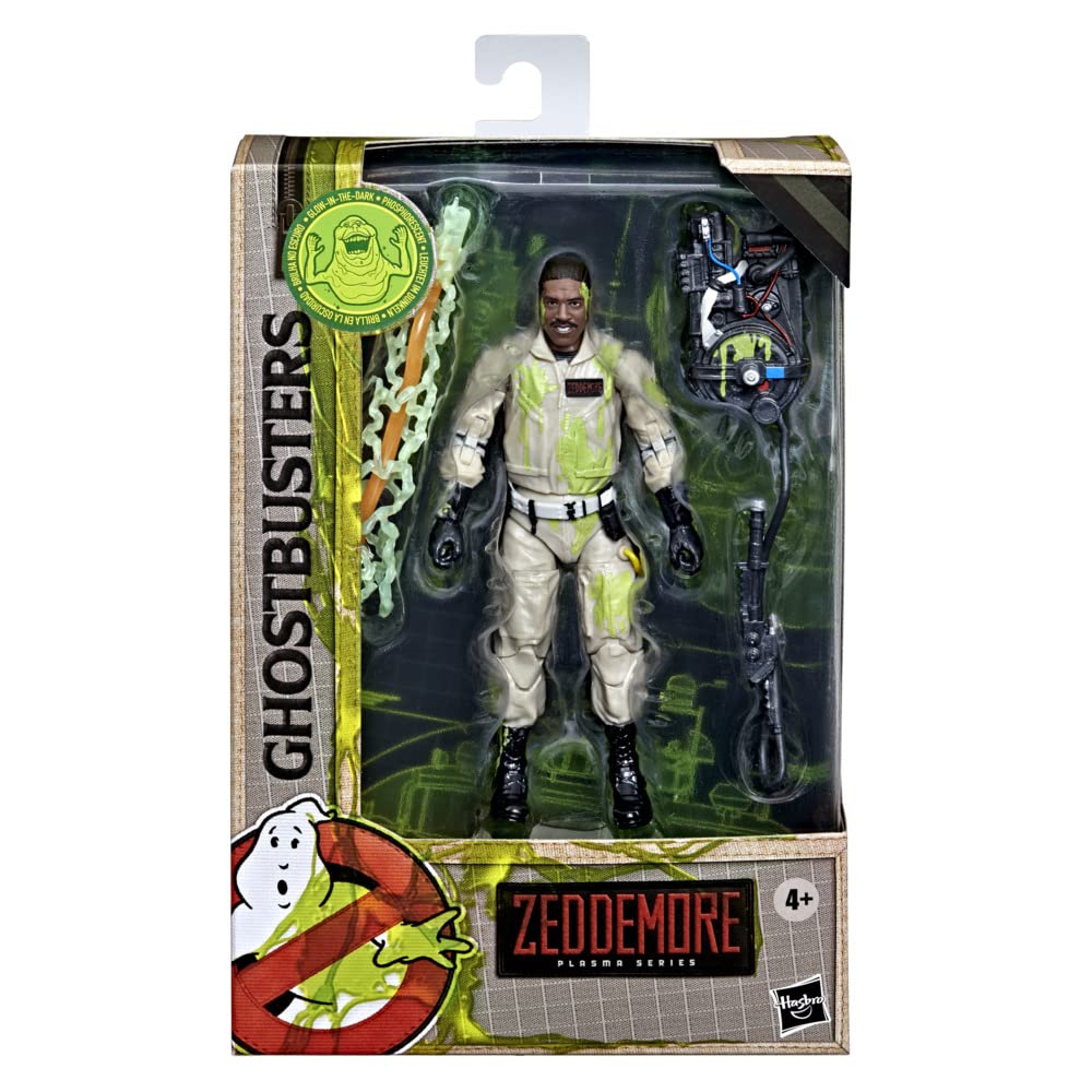 Hasbro Ghostbusters Plasma Series Glow-in-The-Dark Winston Zeddemore Toy 15-Cm-Scale Collectible Classic 1984 Figure Ages 4 and Up Multicolor F4851