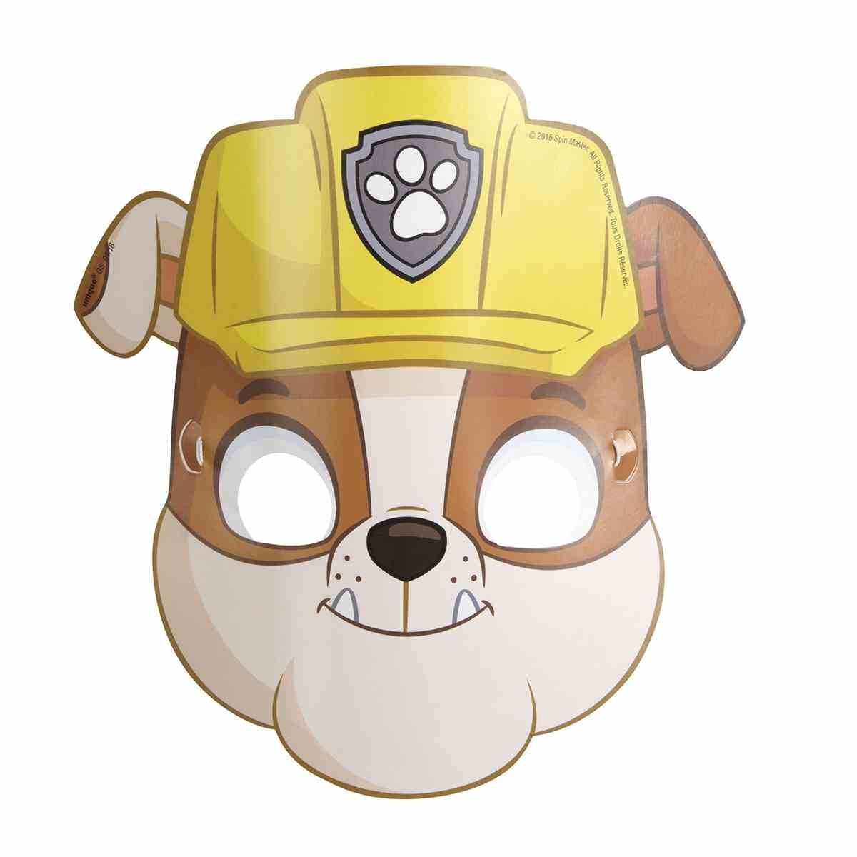 Assorted Paw Patrol Party Paper Masks (Pack Of 8) - Durable & Fun Party Favors & Gifts For Kids, Great For Themed Parties & Even