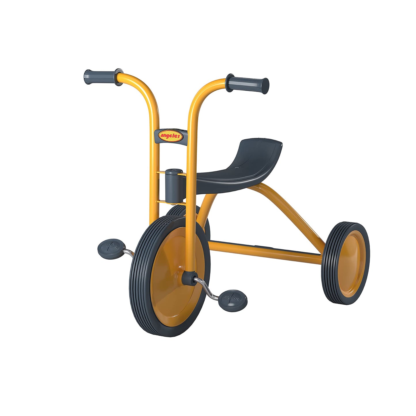 Myrider Toddler Trike, Kids Tricycle For Preschool, Daycare, Playground Kids Tricycles, Rubber Tires, Yellow/Black, 12'' Midi