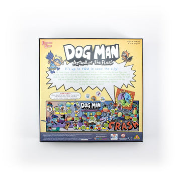 University Games, Dog Man Attack Of The Fleas Cooperative Board Game Based On The Popular Dog Man Book Series By Dav Pilkey For