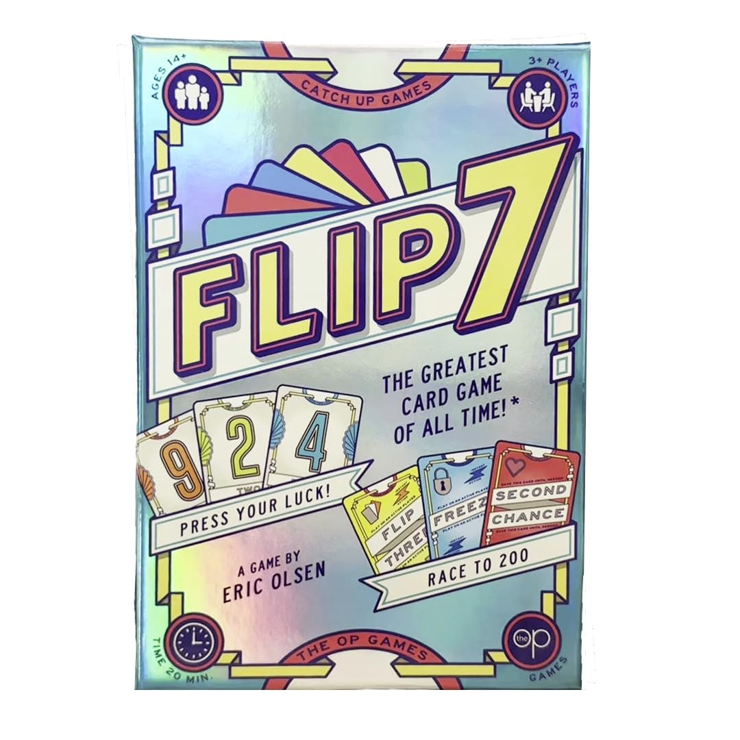 Lerokas Flip 7, The Ultimate Blend Of Press Your Luck And Strategy, Fast-Paced Addictive Card Game, And Easy To Teach, Perfect F