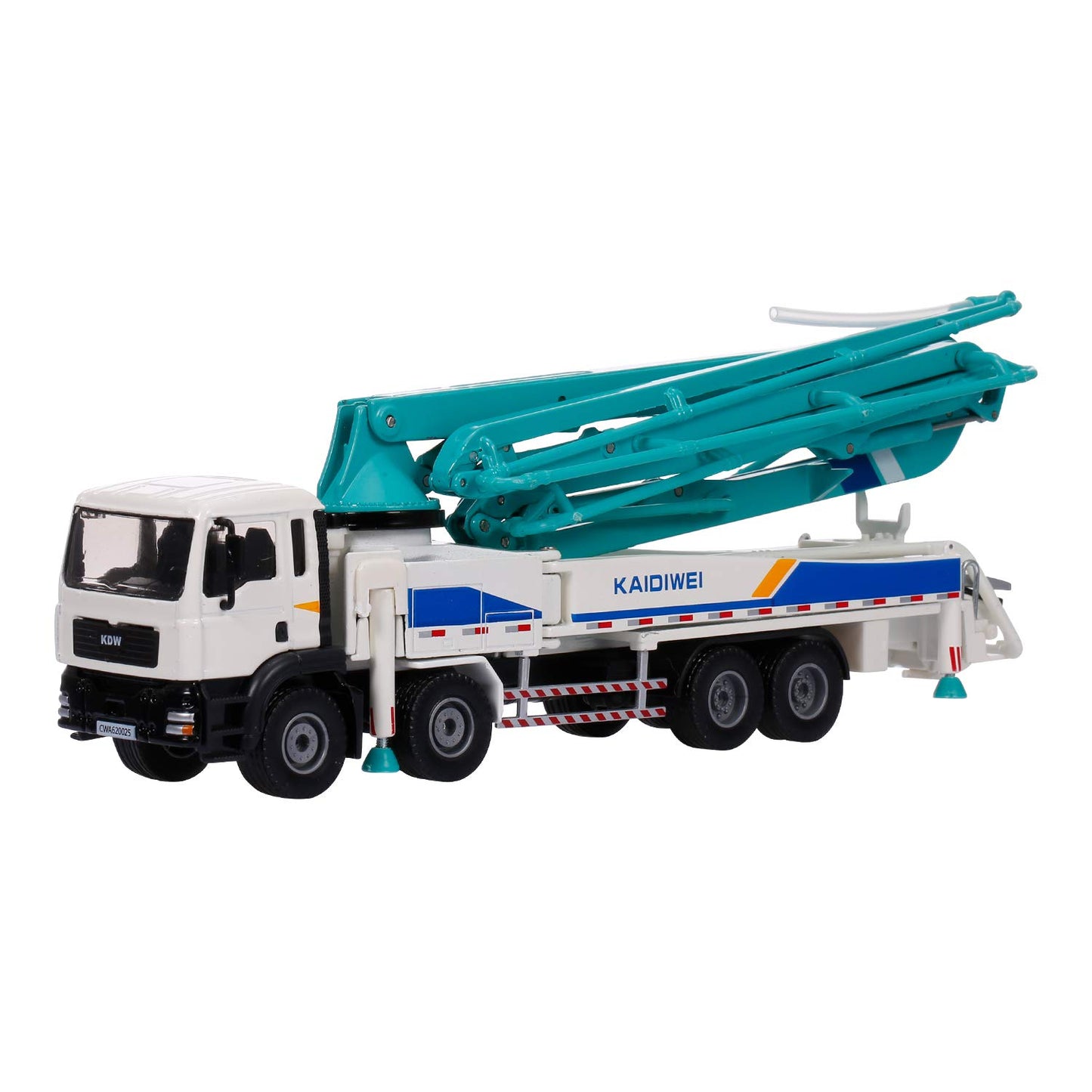 GoolRC Concrete Pump Truck for Kids, 1:55 Scale Diecast Car Model Car, Simulation Engineering Machine Model Gift for Boys and Gi