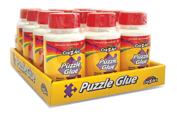 Roseart Jigsaw Puzzle Glue With Applicator - Saves, Laminates And Preserves Finished Jigsaw Puzzles - Easy To Apply, Dries Quick, Clear & Bright