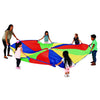 Excellerations Brawny Tough 12-Foot Rainbow Play Parachute For Kids With 12 Handles, Kids Toy, Gym Parachute