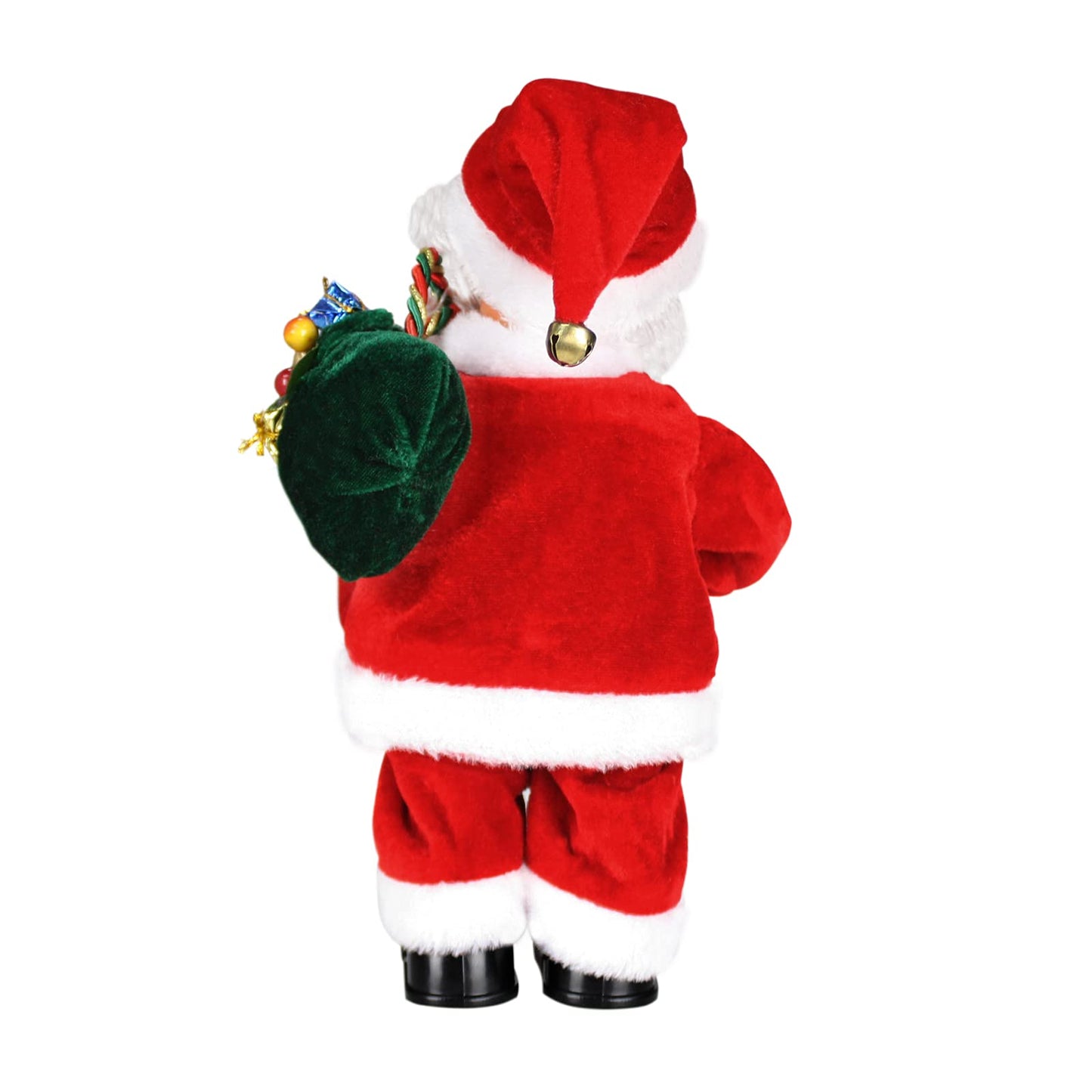 Sdenow Animated Santa Claus Shaking Belly Musical Santa Claus Singing Dancing Stuffed Christmas Santa Claus Toys Plush Electric Santa Dolls For Kids