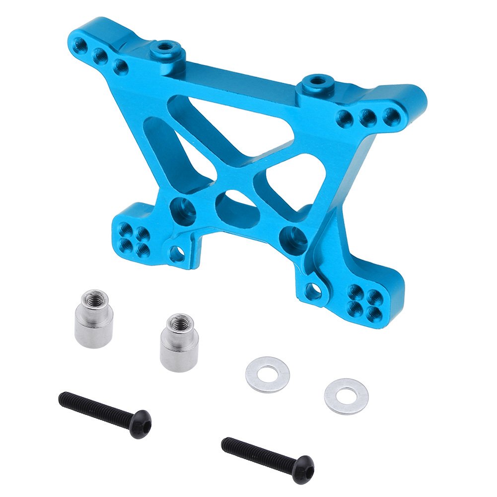 HobbyPark Aluminum Front Shock Tower for Traxxas 1/10 Slash 4x4 Hop Up Parts Replacement of 6839 Blue