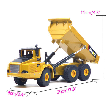 Ailejia 1/50 Scale Construction Vehicles Dump Truck Mechanical Loader Alloy Models Construction Vehicle Model Engineering Car To
