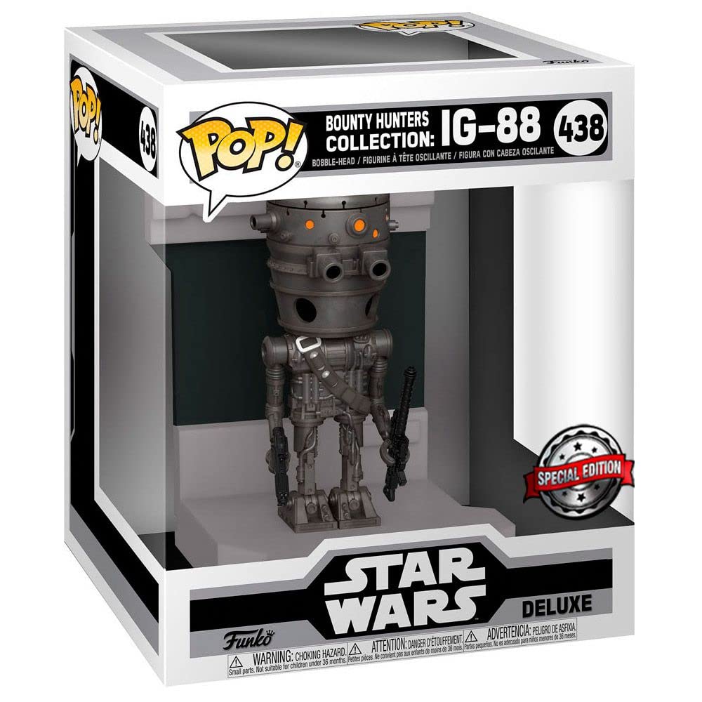 Funko Pop! Deluxe: Star Wars Bounty Hunter Ig-88 Metallic