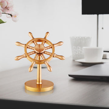 XQIGI Spinner Brass Boat Helmsman Puts Creative Metal Fidget Spinner Crafts Copper Extractor Artifact Detachable Gift for mature-themed Kids