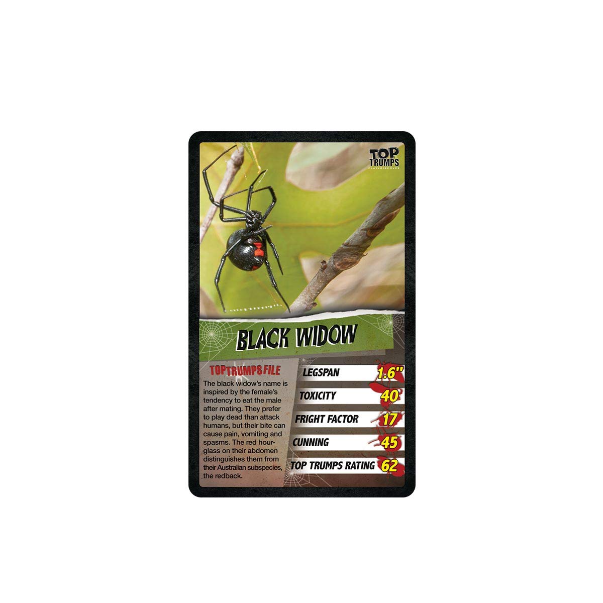 Top Trumps Card Game Spiders - Family Games For Kids And Adults - Learning Games - Kids Card Games For 2 Players And More - Kid War Games - Card Wars - For 6 Plus Kids