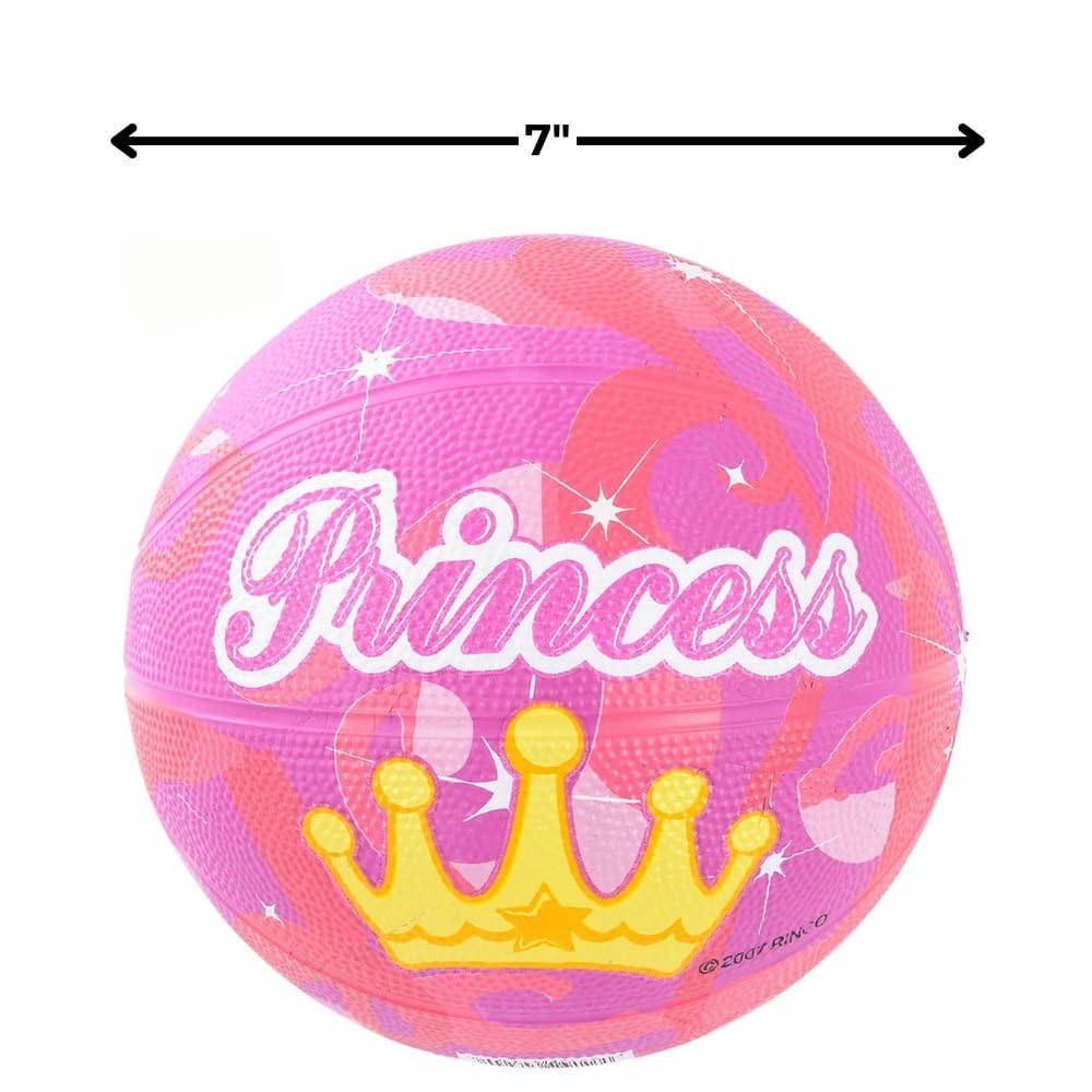 Rhode Island Novelty 7" Princess Mini Basketball - Brown Plastic, Model BBPRINC