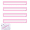 BOXOB 4pcs Mahjong Finder Good Luck Mahjong Card Guide Marker Rules Mah Jongg Reader Helper Strips Accessories Gifts for Players