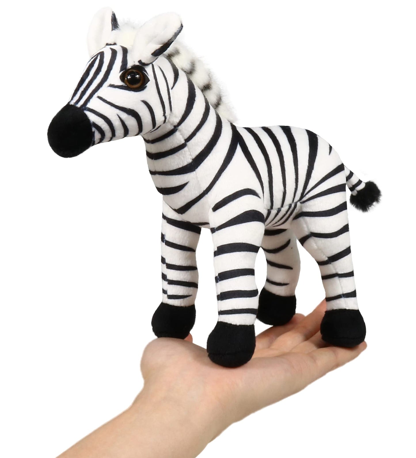 Ice King Bear Wild Animal Small Stuffed Animals Zoo Family Plush Toy (Zebra 7 Inches)