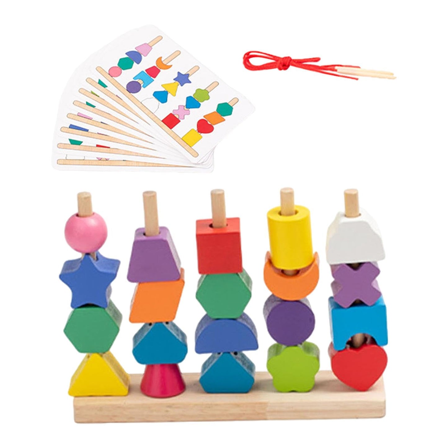 Bnf Wooden Bead Toys Hands On Fine Motor Skills Toy For Children Boys Girls Kidsbaby | Toys For Baby | Developmental Baby Toys1X