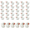 Pack Of 36 Tiny Ducks Little Plastic Duck Mini Resin Ducks For Garden Decorations, Dollhouse Miniatures, Crafts Ornaments(White)