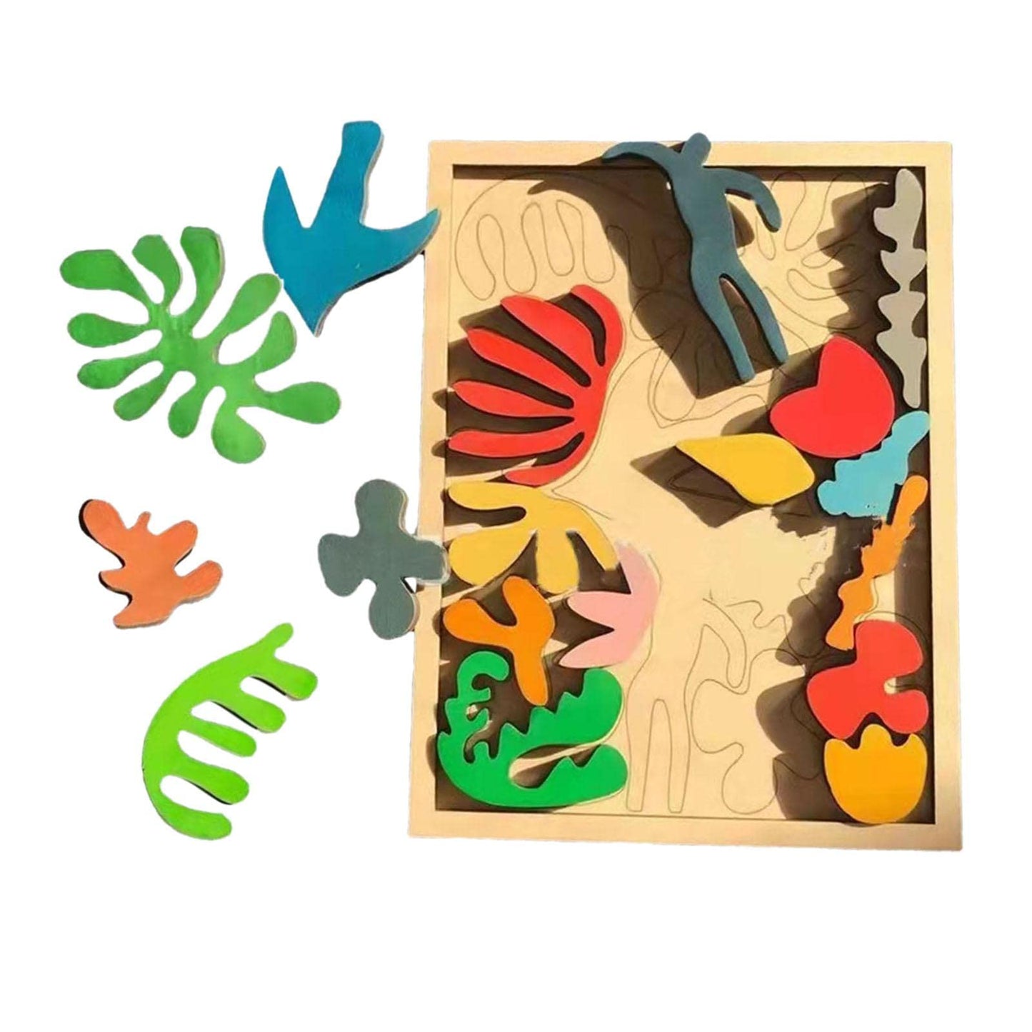 Ilsmysutra Wooden Puzzle Toy Detachable Art Puzzle Fine Motor Skills For Boys Girls|Toys For Baby|Developmental Baby Toys