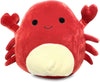 Squishmallows 8” Carlos the Red Crab Plush Pillow - Soft Polyester Stuffed Toy, Sea Life Squad