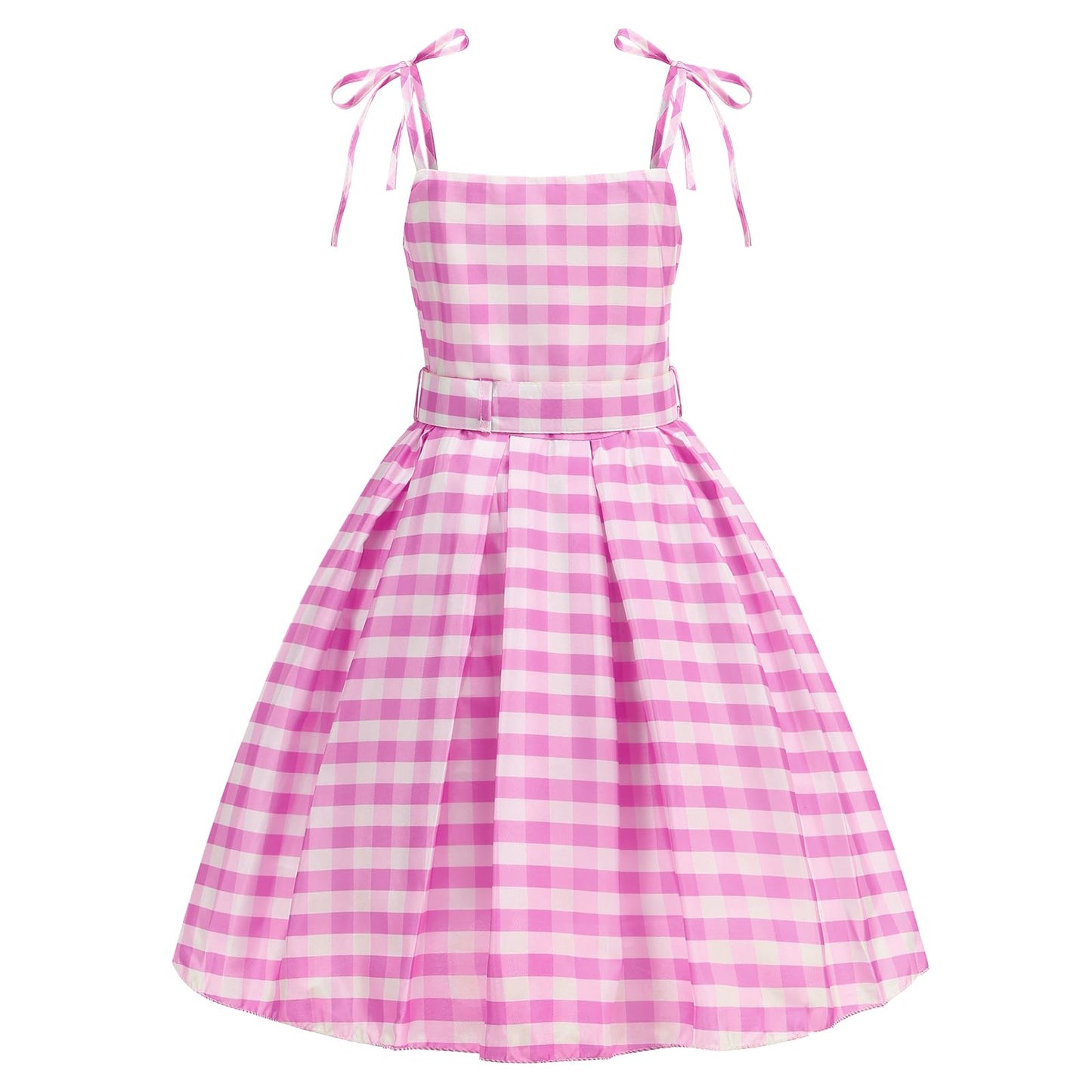 Addacos Girls Princess Costume Halloween Dress Up From Doll Movie With Accessories (Pink, 120 (5-6T))