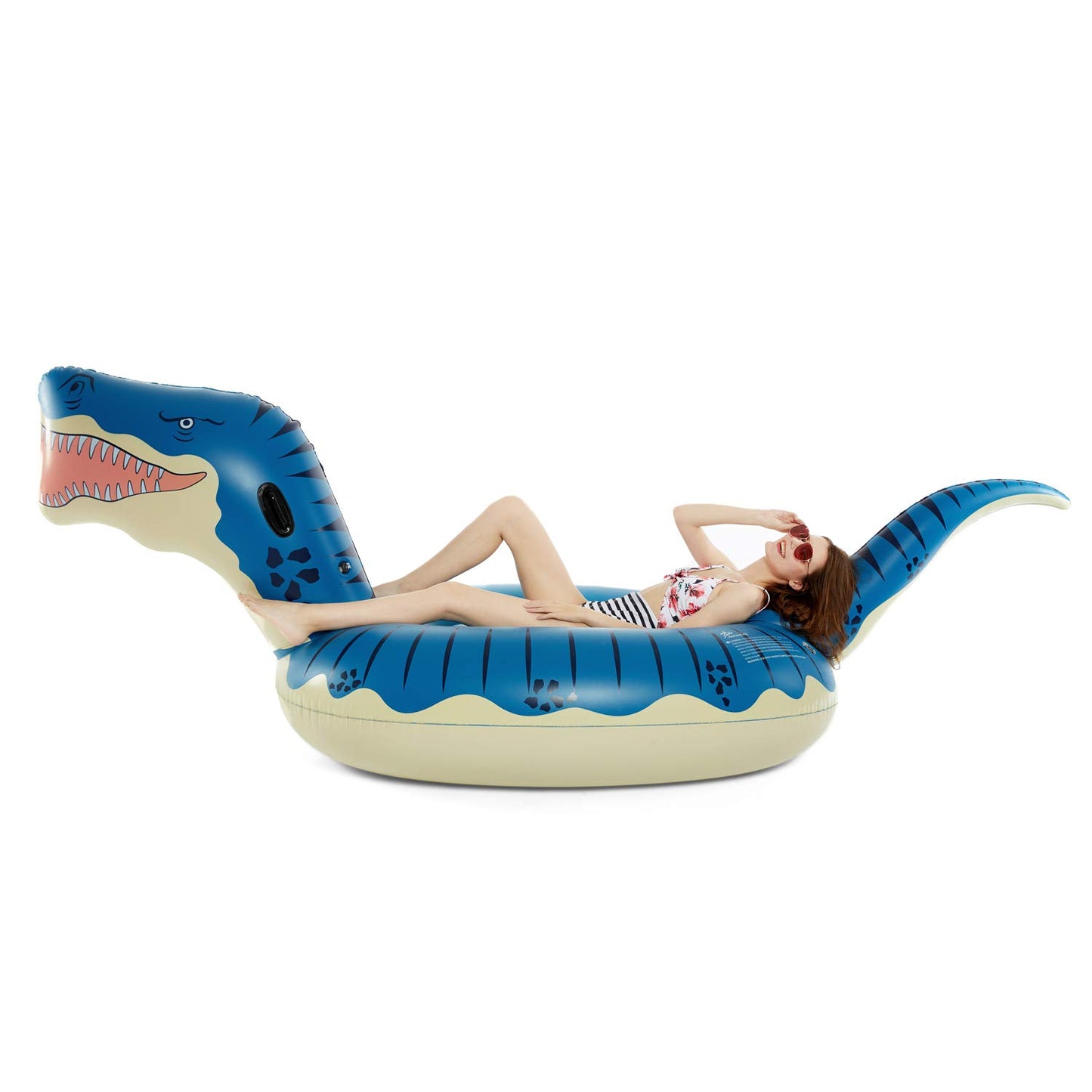 Jasonwell Inflatable Dinosaur Swimming Pool Float For Kids Boys Girls Adults 124'' Giant Tyrannosaurus Rex Floatie Summer Beach Ride On Party Pool Raft Lounge Toys