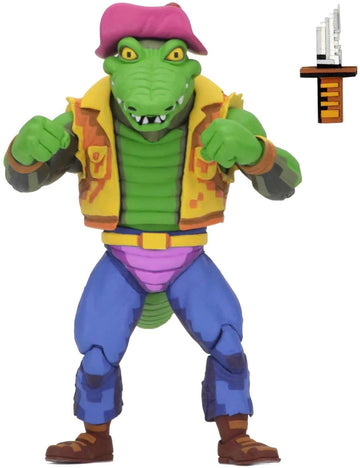 NECA Teenage Mutant Ninja Turtles Leatherhead Action Figure - 7" Scale, Plastic, As Shown, Model 54119
