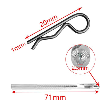 10PCS AllinRC RC Body Clips w/Pull Tabs 2.5mm Hole Puncher for Traxxas TRX4M Losi Mini-T 2.0 Mini JRX2 HyperGo H16GT H16DR 1/16