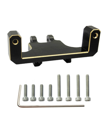 HOPLEX RC Servo Mount Bracket Brass Steering Servo Mount Bracket for ES08MA II Servo Upgrade Parts for Axial SCX24 RC Car Crawle