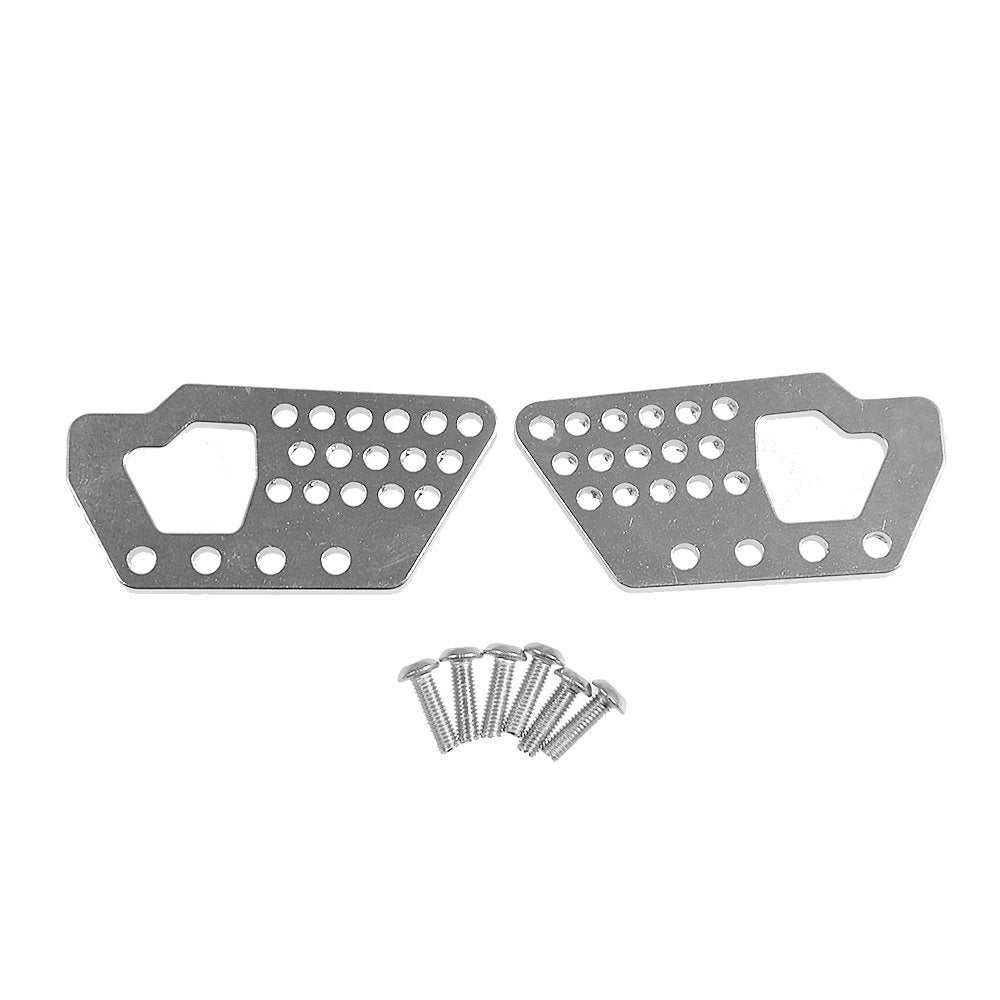Que-T Aluminum Front and Rear Dual Damper Shock Mount for 1/10 Axial Wraith RC Truck (Silver)