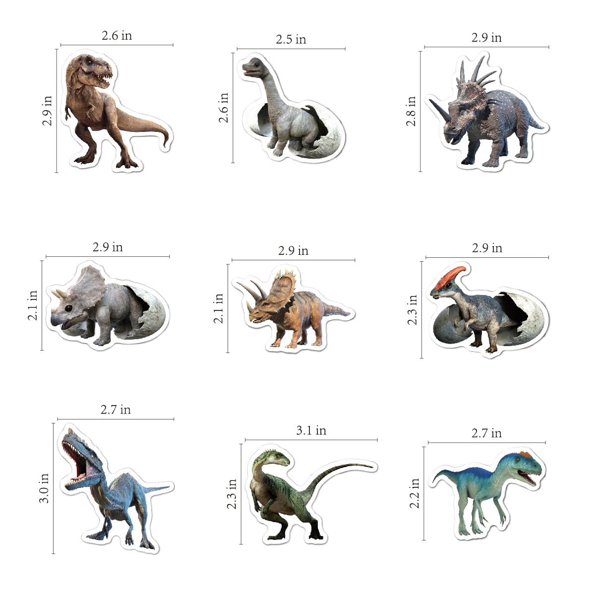 100Pcs Jurassic Dinosaur Stickers For Kids Waterproof Vinyl Dino Stickers For Waterbottle Scrapbook Laptop Skateboard Computer Stickers For Boys Girls