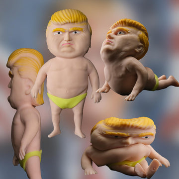 Splat Doll Squishy Toy Hilarious Squeeze Fidget Toy Rubber To Squeeze Stress Relief Sensory Play A Gag Gift Novelty Party Favors