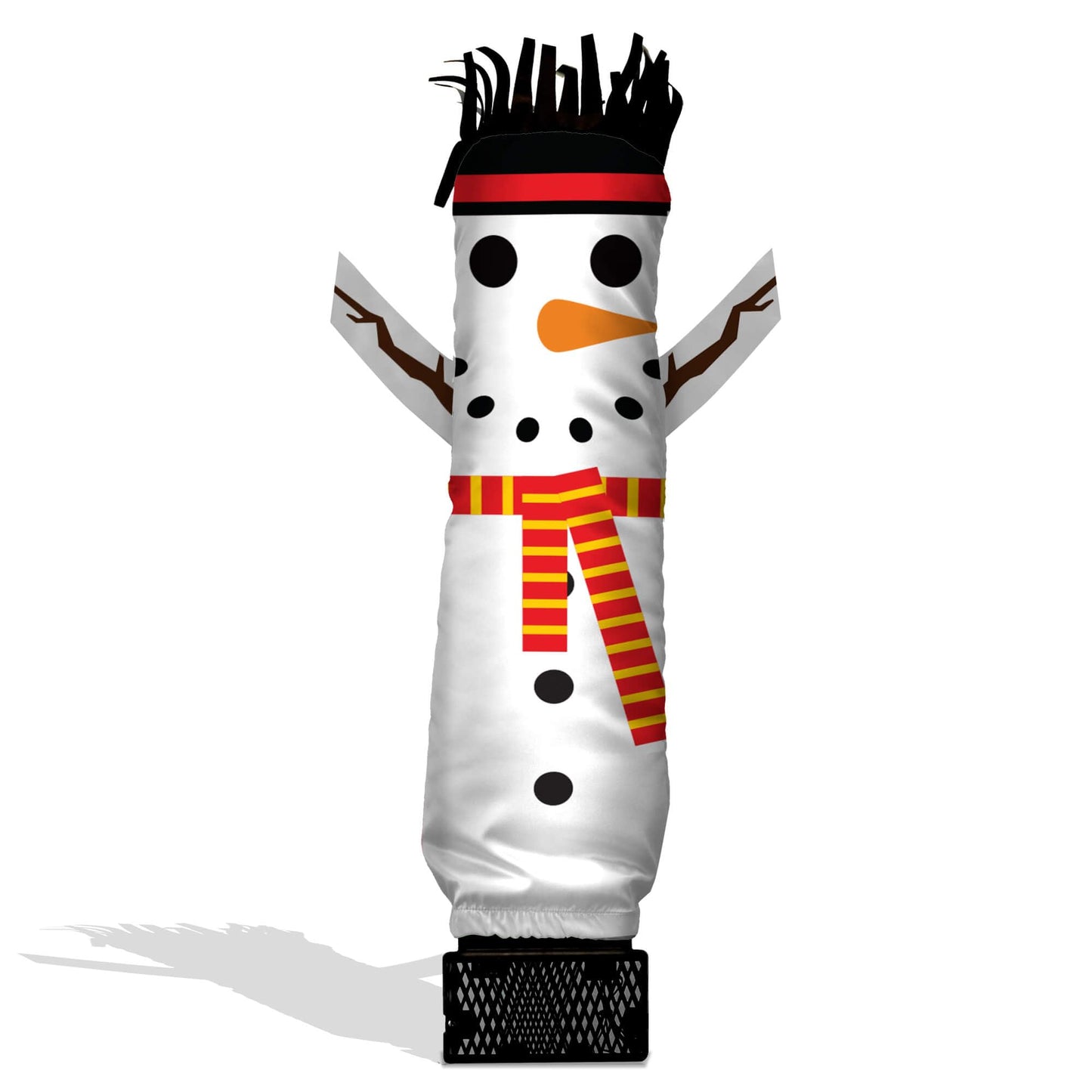 Lookourway Air Dancers Mini Inflatable Tube Man Set - 29' Wacky Waving Inflatable Tube Guy With Blower For Desktop Advertising - Christmas Snowman