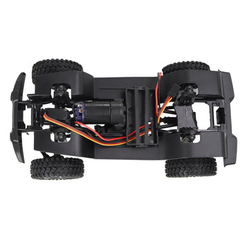 Faccnoy Trx4M 155Mm 6.10In Wheelbase Assembled Frame Chassis Front Rear Axles Gearbox For 1/18 Ax-8560 Rc Crawler Trx4-M Bronco