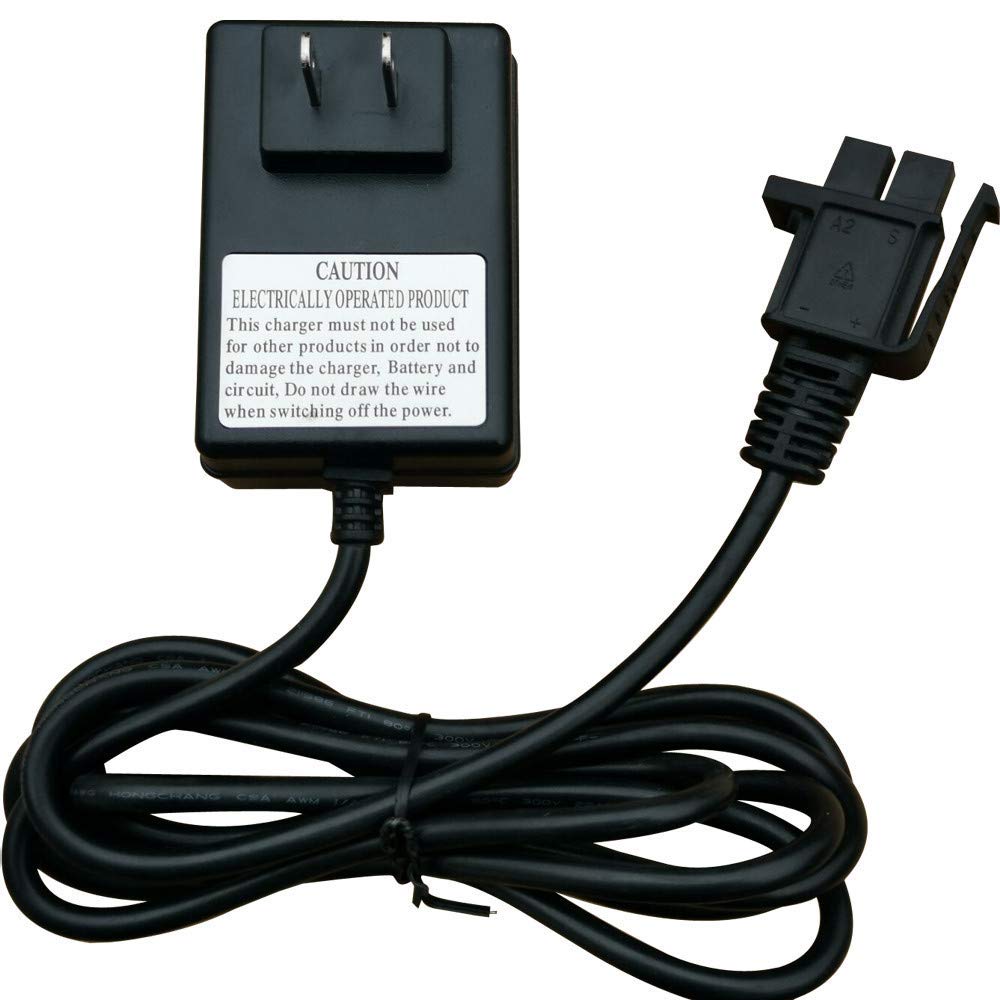 24V B-Type Plug Charger, For 24-Volt Gravedigger Monster Truck & Yamaha Grizzly Riding Children Ride On Toy Car Grave Digger