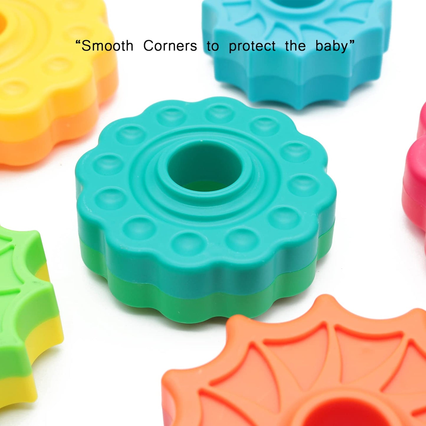 Lbaibb (1 Pcs) Spinning Stacking Toys,Spin Toys Abs Plastic And Color Rainbow Design,Focus On Children Educational And Interactive Learning'S Stack Toys, Suitable For Gifts For Boys And Girls